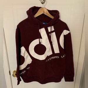 Adidas Hoodie - Burgundy - woman’s size small